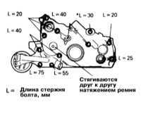 4.1.14 Снятие и установка масляного насоса Митсубиси Галант