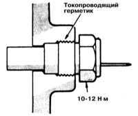 5.8 Проверка исправности функционирования и замена блока датчика измерителя температуры охлаждающей жидкости Митсубиси Галант