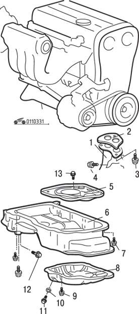 Поддон картера двигателя DOHC