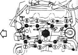 4.7 Всасывающий коллектор -снятие и установка Ниссан Terrano II