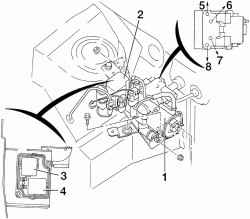 9.6.3 Снятие и установка гидроагрегата ABS Ниссан Almera