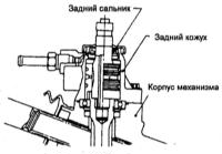 12.17 Снятие, демонтаж и установка реечной передачи Ниссан Maxima QX