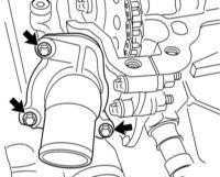 5.3.2 Снятие, установка и проверка исправности функционирования термостата Opel Corsa