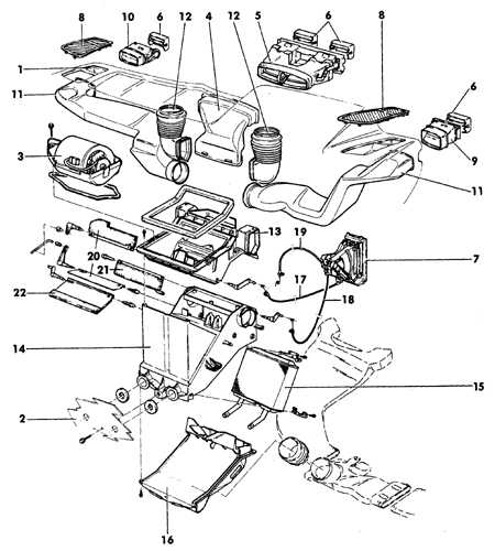 5.9.1 Элементы системы отопления Opel Kadett E