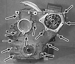 3.4.8 Крышка цепи Opel Vectra B