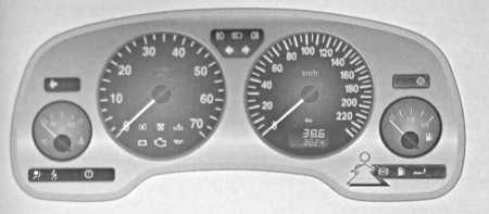 2.1 Панель приборов Opel Astra