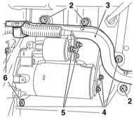 7.4.8 Снятие и установка стартера Opel Astra