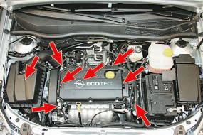 ���������� ����� ����������� Opel Astra h