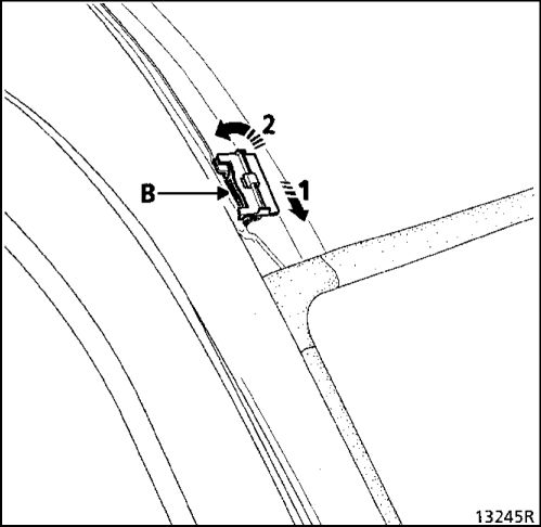 1. Защитная накладка крыши кузова Рено Кангу 1997-2007