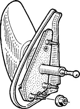 1. Наружнее зеркало заднего вида Рено Кангу 1997-2007