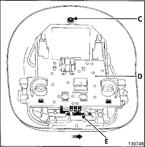 1. Плафон Рено Кангу 1997-2007