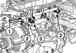 2.3.2 Снятие и установка прокладки корпусов форсунок (двигатель К4J) Renault Megane 2
