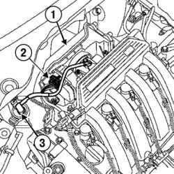 2.4.9 Снятие и установка блока дроссельной заслонки (двигатель K4J) Renault Megane 2