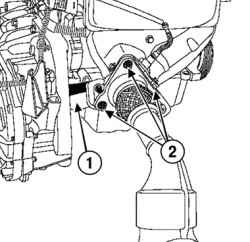2.5.4 Снятие и установка выпускного коллектора (двигатели K4J, K4M) Renault Megane 2