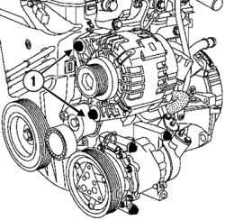 2.6.3 Снятие и установка генератора (все двигатели) Renault Megane 2