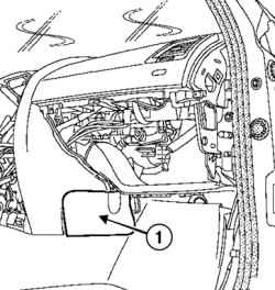 7.6.5 Снятие и установка приборной панели Renault Megane 2