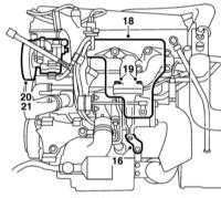 3.4.2 Снятие и установка головки цилиндров и натяжителя приводной цепи Saab 95