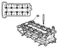 3.4.2 Снятие и установка головки цилиндров и натяжителя приводной цепи Saab 95