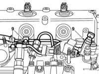 5.4.14 Снятие и установка форсунок Saab 95