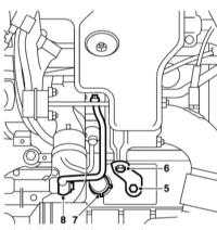 5.5.2 Снятие и установка компонентов системы выпуска ОГ Saab 95