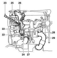 5.5.2 Снятие и установка компонентов системы выпуска ОГ Saab 95