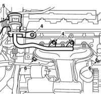 5.5.2 Снятие и установка компонентов системы выпуска ОГ Saab 95