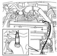 5.5.3 Снятие и установка лямбда-зондов Saab 95