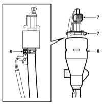 5.5.5 Снятие и установка компонентов системы EVAP Saab 95