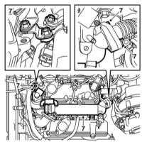 5.5.6 Снятие и установка клапана и трубки системы EGR Saab 95