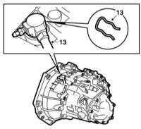 7.6 Снятие и установка РКПП 4-цилиндровых двигателей Saab 95