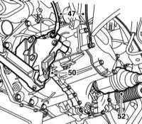 7.7 Снятие и установка РКПП дизельных двигателей V6 Saab 95