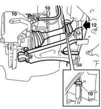 9.3.3 Снятие и установка промежуточного вала и его подшипника Saab 95