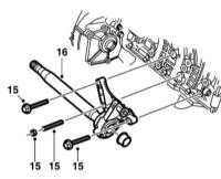 9.3.3 Снятие и установка промежуточного вала и его подшипника Saab 95