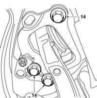 11.3.5 Снятие и установка продольного рычага Saab 95