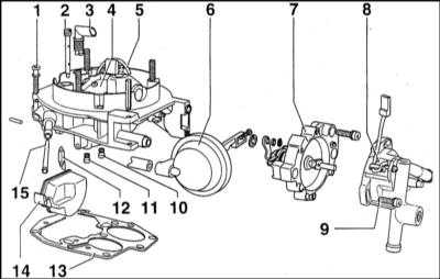 6.1.3 Карбюратор - общая информация, регулировки и обслуживание Skoda Felicia
