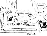 13.20 Замок багажника Субару Легаси 1990-1998 г.в.