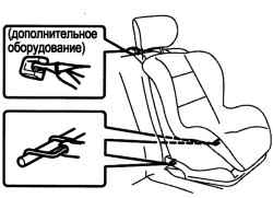 1.5.8 Установка сиденья при помощи крепежных скоб ISO-FIX Suzuki Liana