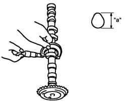 2.2.16 Проверка распредвала, толкателя клапана и регулировочной прокладки Suzuki Liana