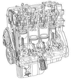 2.4.2 Описание системы смазки двигателя Suzuki Liana