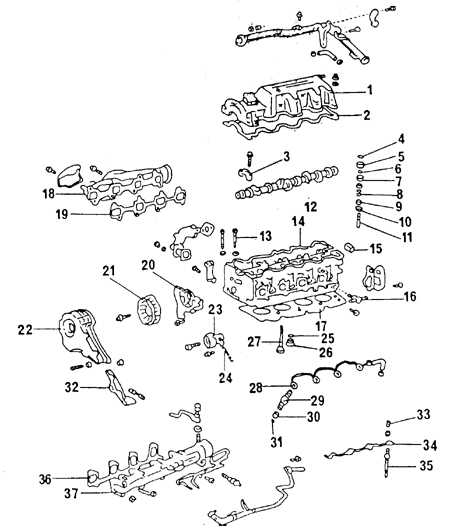 3.2.3 Снятие головки цилиндров Toyota Corolla