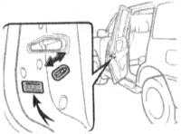 2.3 Отпирание и запирание замков автомобиля, управление стеклоподъемниками Toyota Land Cruiser