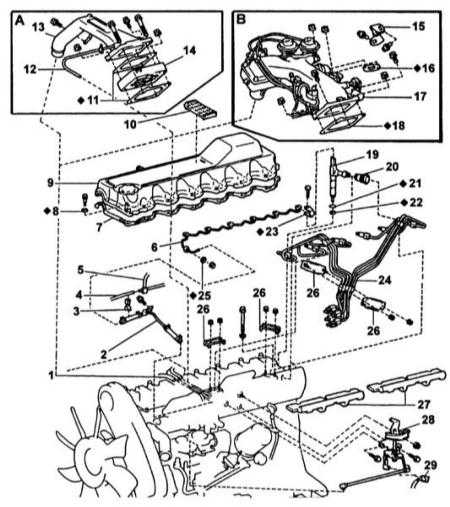 6.15 Снятие и установка форсунок Toyota Land Cruiser