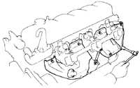 3.1.8 Всасывающий и выпускной коллекторы Toyota Land Cruiser