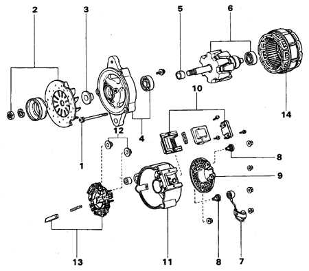 3.4.11 Детали генератора Toyota Land Cruiser