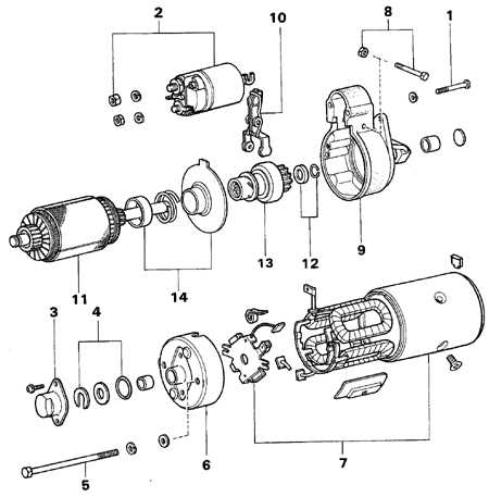 3.4.14 Тяговое реле стартера (а/м 1980-87 гг. выпуска) Toyota Land Cruiser
