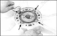 4.4 Крыльчатка вентилятора и гидромуфта Toyota Land Cruiser