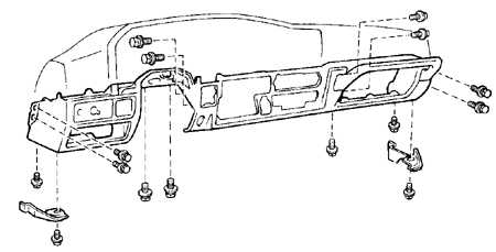 10.23 Передняя облицовочная панель салона Toyota Land Cruiser