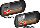 1.4.2 Внутренняя ручка блокировки замка двери Toyota Camry