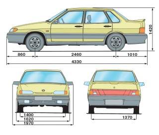 1.1 Технические характеристики автомобилей ВАЗ 2115