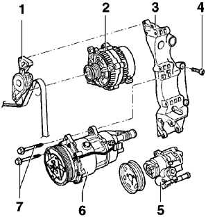 6.10 Кронштейны компрессора кондиционера Volkswagen Golf IV